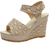 2025 verano nueva pendiente talón sandalias boca de pez mujeres, zapatos de mujer, velcro