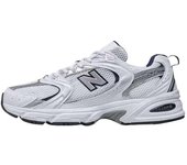 【Official flagship store】  Leten NB  530 Men's and women's sports casual shoes Sier