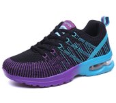 Zapatillas Deportivas para Mujer Suela Suave de Malla, Transpirables, Zapatillas de Correr al Aire Libre, Zapatillas Casuales con Cordones
