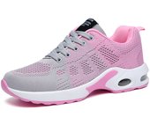 Zapatos con amortiguación de aire para mujer Zapatos deportivos Flyknit Zapatos para correr casuales