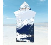 Cambio de Bata de baño Changing Towel, Toalla de Poncho de Surf con Capucha Toalla de baño con Capucha para Adultos Toallas Deportivas con Capucha estampadaTalla única-  75cm x 110cm
