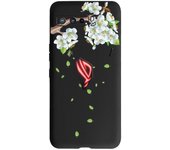 Case for ASUS ROG Phone 3 ZS661KS Case Black Matte Silicone Back Cover Phone Cases For ASUS zs661ks Flowers Fashion Bumper Capa