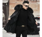 Winter men's thick cotton hood jacket, suitable for outdoor sports jacket clothing, keeping warm in winter