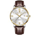 Ultra slim reloj de hombre waterproof reloj de cuarzo luminoso