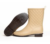 Women's waterproof rain lightweight mid to small leg boots, comfortable garden tie, fashionable, black