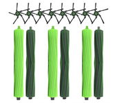 For S9 (9150) S9+ S9 Plus (9550) S Series AI Robot Vacuum Kits 3 Set Rubber Brushes, 8 Side Brushes