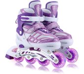 Línea para Niñas, Patines para Niñas niños Ajustables con Ruedas Luminosas para Niñas y Niños Principiantes