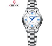 Cinturón de acero para hombres y mujeres, reloj de pareja, reloj de cuarzo.