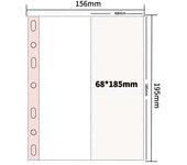 A5 7 Ring Binder Refill Sleeves Clear 1 2 3 4 Pockets Double Sided 4x6 10x15 Photocard Postcard Sleeve PVC Free Photo Album Page