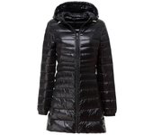 7XL 8XL Plus long down jacket women winter ultra light down jacket women with hooded down coat female big size coats