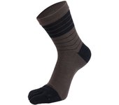 Deodorant Antibacterial Middle Tube Casual Cotton Breathable Five Finger Socks Man Socks Stripe Hosiery Socks With Toes