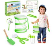 7-Piezas Insecto Visualización Caja Plegable Mascota Jaula Insecto Casa al aire libre Bug Caza Set, Regalo para Niños
