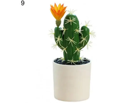 Mini bonsái Premium Cactus en maceta adornos plantas artificiales ligeras