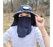 Nueva pantalla Digital Solar ventilador de carga gorra macho y hembra adultos al aire libre protector solar pesca seco granja trabajo grandes aleros sombrero de sol