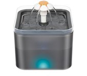 2L Capacity Automatic Cat Water Fountain with LED Lighting Drinker USB Pet Water Dispenser with Recirculate Filtring for Cats