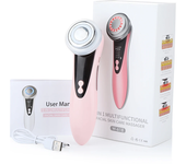 Galvanic Facial Massager Skin Care 4 in 1 Face Lifting Machine RF Skin Tightening Light Therapy Anti Aging Wrinkle Beauty Device