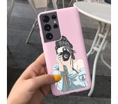 For Samsung S21 Ultra 5G Case Galaxy S21 Ultra With NFC Fashion Soft Liquid Silicone Phone Shell Samsung Galaxy S21 SM-G998B