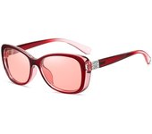 Nuevas gafas de sol polarizadas para mujer, gafas de sol con montura pequeña que cambian de color para mujer, gafas de metal de moda