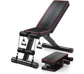 Pesas Ajustable Utilidad Plegable,de Entrenamiento de Cuerpo Completo Inclinación Decline Levantamiento Plano, Press, para Ejercicios de Gimnasio en casa