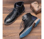 Botas de cuero para hombres de gran tamaño botas individuales botas cortas de herramientas de hermoso tamaño de moda