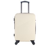 Maleta Avión Equipaje de Mano Viaje Cabina Trolley ABS Rígida 4 Ruedas Maleta de cabina rigida con asa telescopica 55x35x20CM