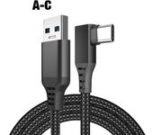 Link Cable 3 6 5M USB A To Type C For Oculus Quest 2 Quest2 Accessory Virtual Reality VR Glasses Smart 3D Helmet Headset Ocolus