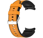 Correa híbrida de cuero y silicona para Samsung Galaxy Watch 4, 6 Classic, 47mm, 46mm, Galaxy Watch 6, 40mm, 44mm, 5Pro Band Bracelet
