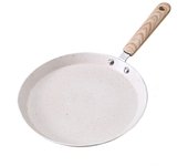 Kitchen Utensils Non-Stick Crepe Pancake Pan 6/8/10 Inch Wooden Handle Frying Pan Aluminum Beige Omelet Pan Breakfast