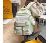 Mochila, escuela secundaria, escuela preparatoria, mochila, gran capacidad, universidad, mochila escolar, protección para la columna, estudiante, bolso para computadora, estilo bosque