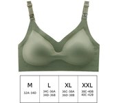 Ultra Thin Laser Cutting Ladies Feeding Removable Padded Breastfeeding Bras Plus Size Push Up Maternity Nursing Bra