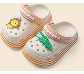 De dibujos animados león cocodrilo zapatillas de los niños de suela suave antideslizante bebé agujero zapatos