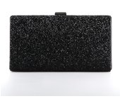Bolso de mano de noche para mujer, cartera de mano con lentejuelas de diamante para boda, bolso de mano para fiesta, banquete, negro, dorado y plateado, bolso de hombro de dos cadenas