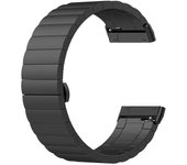 Suitable for Fitbit Versa3/Sense, bamboo joint stainless steel wristband, one butterfly buckle metal strap