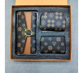 2024 New Vintage Purse Ladies Large Capacity d buckle Multi-card Multi-function triple Fold Handheld Bag 3-piece gift Box for the holidays