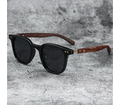 Gafas de sol para hombres y mujeres, gafas de protección UV polarizadas de grano de madera Retro a la moda, fotografía callejera al aire libre para ciclismo