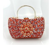 Fashionable women's bag with diamond inlaid sunflower handbag, one shoulder dinner bag, banquet party, wedding dress bag