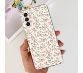 For Samung Galaxy M13 SM-M135F Case Bumper Soft Clear TPU Silicone Back Shell Cover For Samsung M13 M33 M53 5G Flower Ins Capas