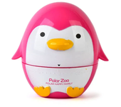 Temporizador de Dibujos Animados de Animales Bonitos Mecánico de 60 Minutos, Sin Batería, Forma de Pingüino de Gallina para Cocina