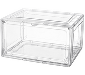 Magnetic Suction Sneaker Storage Box Transparent Basketball Shoes Shoe Box Collection Display Shoe Cabinet Clear