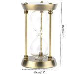 European Retro Hourglass Watch Metal Empty Sand Glass Timer DIY Home Office Decorations-hold sand from beaches and deserts