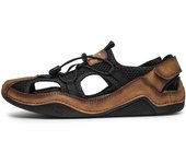 Sandalias de los hombres de verano nuevos zapatos de playa sandalias de arrastre de los hombres antideslizante cosido a mano zapatos de los hombres