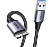 UGREEN USB 3.0 Type A to Micro B External Hard Drive Cable 5Gbps Compatible with Galaxy Note 3/S5, Toshiba Canvio Basic, Seagate Backup Plus, Maxtor M3, WD My Passport