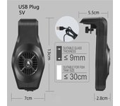Simple Fish Tank Cooling Fan Mini Hanging Aquarium Chiller Fan Adjustable Fish Tank Water Chiller