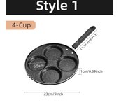 4/7 Cups Pancakes Frying Pans Breakfast Egg Pan Durable Non-stick Pan Holes Cooking Egg Ham Pans Pancak Maker Pan Cookware