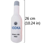 Interactive Dog Toys Champagne Wine Bottle Shape Pet Toy Plush Filled Vodka Toy Squeaky Bite-Resistant Pet Supplies Whisky