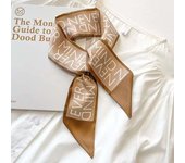 88x 7cm Wrap Poly Silk Slip Twill Y Narrow Edge perfume Small Long Scarf Design