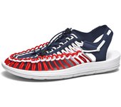 Senderismo al aire libre tejido a mano, zapatos casuales de playa para hombres y mujeres, sandalias