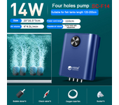 Silent Aquarium Oxygen Air Pump with Check Valve Fish Tank Four Outlet Large Oxygenator Aquarium Air Compressor Aerator 220v 14w