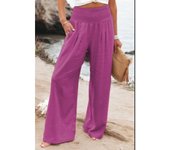 Women's Casual Pants, Casual Cotton Mid-rise Trousers
