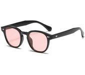 Nuevas gafas de sol redondas Retro de calidad, moda para mujer, remaches, decoración, tonos UV400, gafas de sol Punk de leopardo para hombre